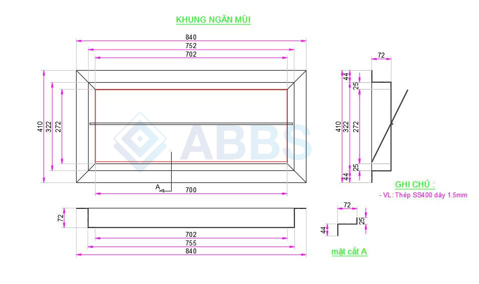 Giải pháp khung ngăn mùi cho grating thoát nước mưa
