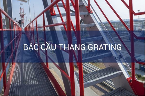 Bậc cầu thang grating